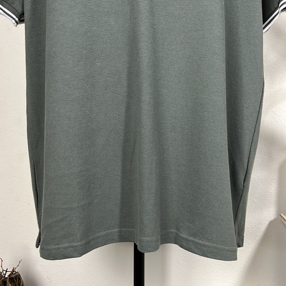 Paper Denim & Cloth L Grey/Green Polo - Picture 4 of 13